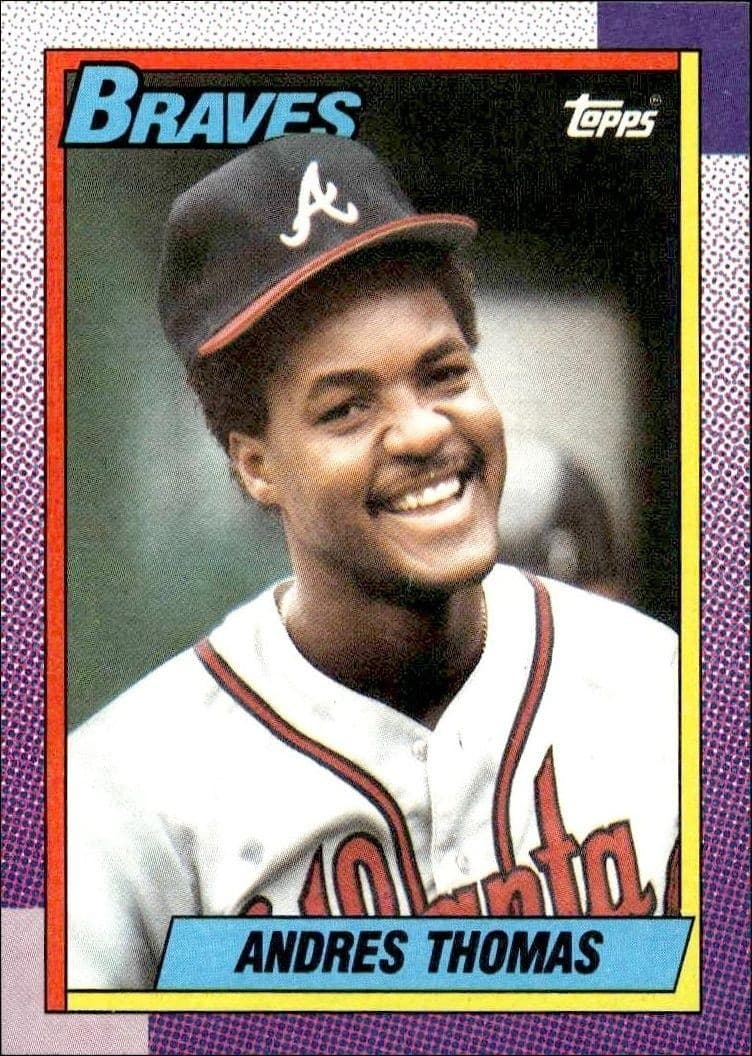1990 Topps Andres Thomas #358 trading card