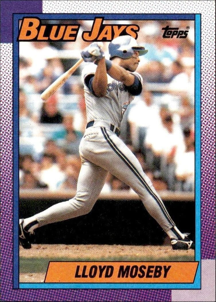 1990 Topps Lloyd Moseby #779 trading card