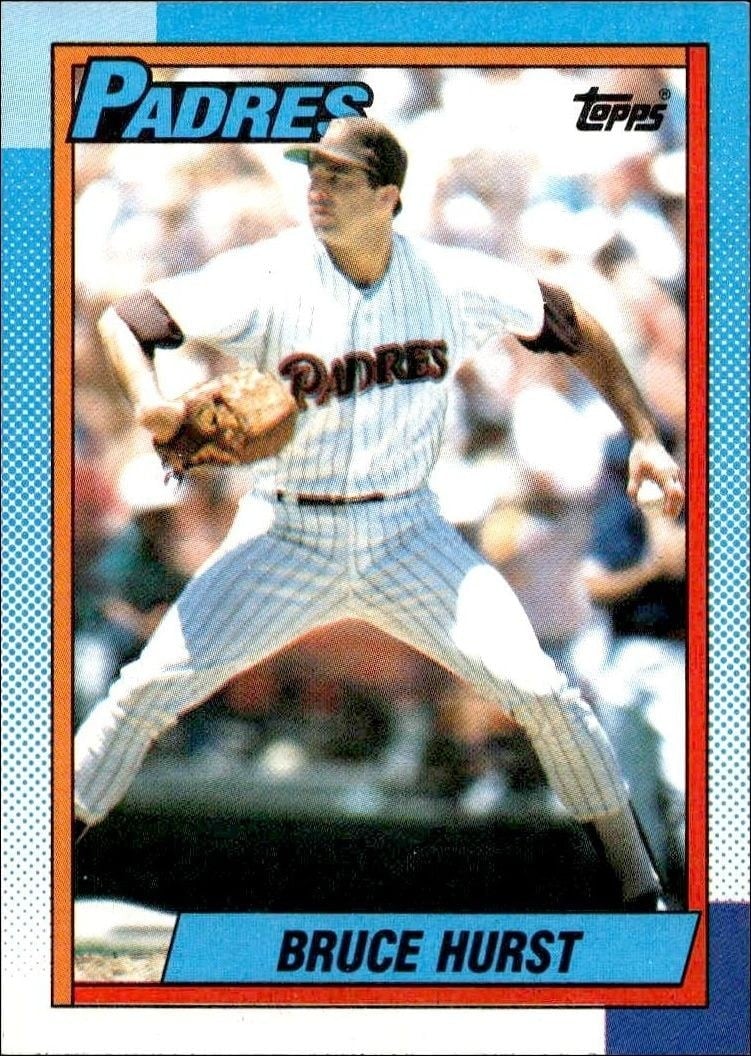 Bruce Hurst 1990 Topps #315 Baseball Trading Card - Front 1990 Topps Bruce Hurst #315 baseball trading card front