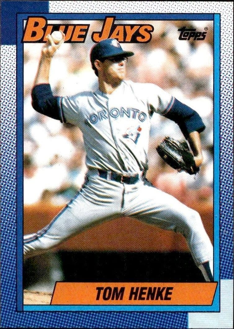 1990 Topps Tom Henke #695 trading card