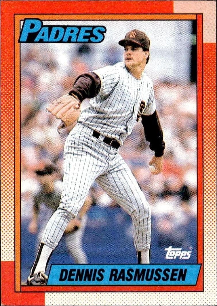 1990 Topps Dennis Rasmussen #449 trading card