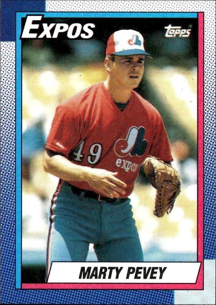 1990 Topps Marty Pevey #137 trading card