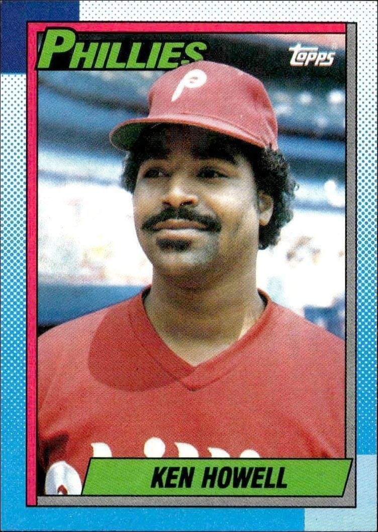 Ken Howell 1990 Topps #756 Baseball Trading Card - Front 1990 Topps Ken Howell #756 baseball trading card front
