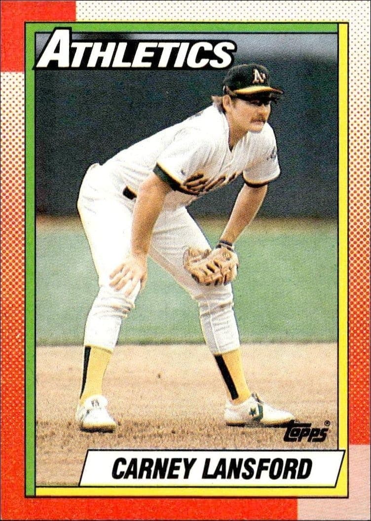 1990 Topps Carney Lansford #316 trading card