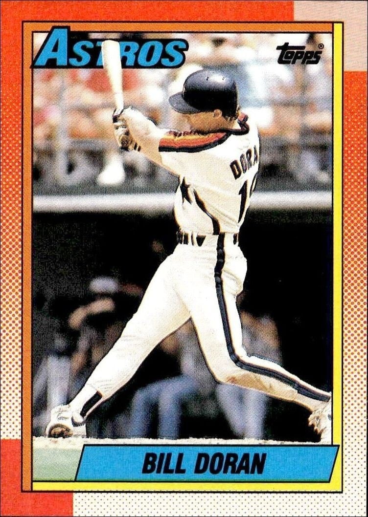 Bill Doran 1990 Topps #368 Baseball Trading Card - Front 1990 Topps Bill Doran #368 baseball trading card front