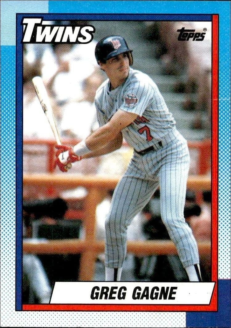 1990 Topps Greg Gagne #448 trading card