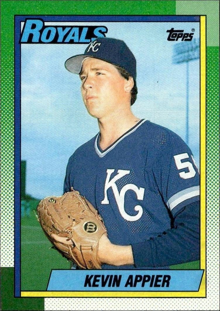 Kevin Appier 1990 Topps #167 Baseball Trading Card - Front 1990 Topps Kevin Appier #167 baseball trading card front