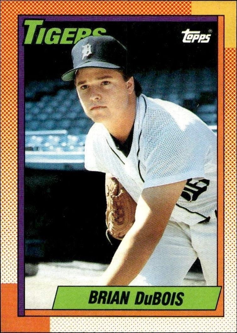 Brian DuBois 1990 Topps #413 Baseball Trading Card - Front 1990 Topps Brian DuBois #413 baseball trading card front