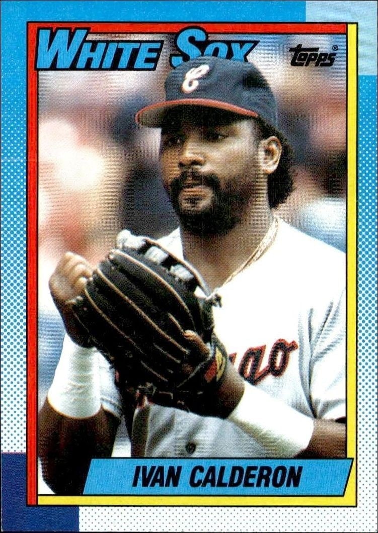 Ivan Calderon 1990 Topps #569 Baseball Trading Card - Front 1990 Topps Ivan Calderon #569 baseball trading card front