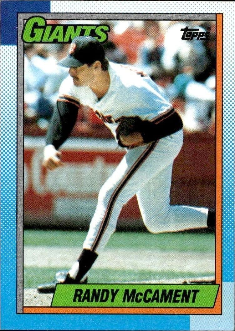 1990 Topps Randy McCament #361 trading card