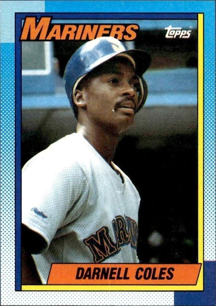 Darnell Coles 1990 Topps #232 Baseball Trading Card - Front 1990 Topps Darnell Coles #232 baseball trading card front