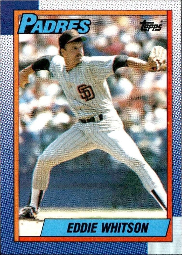 1990 Topps Eddie Whitson #618 trading card