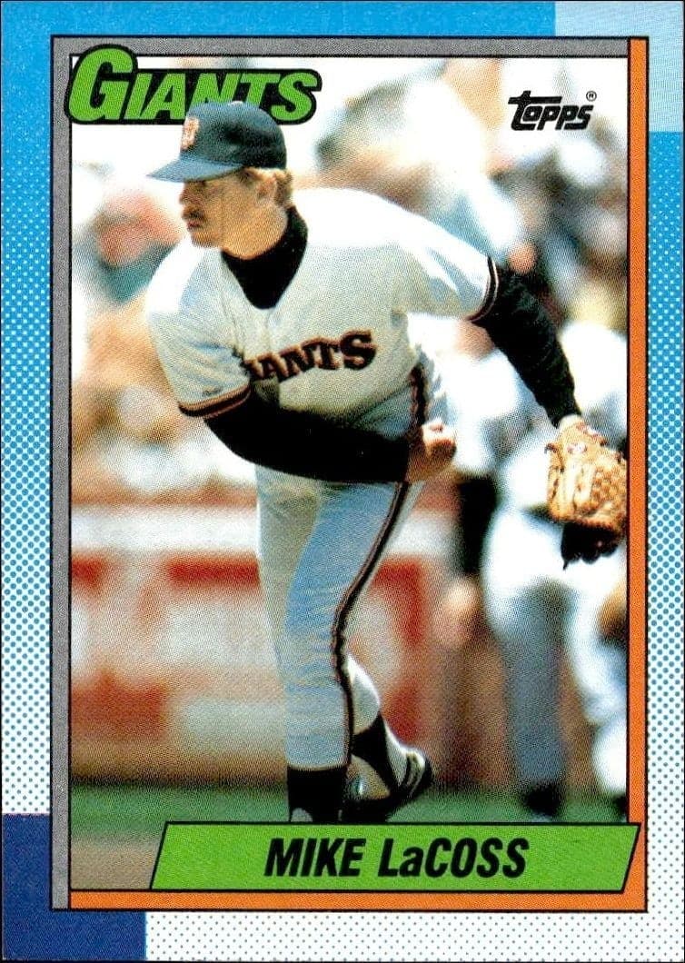 1990 Topps Mike LaCoss #53 trading card