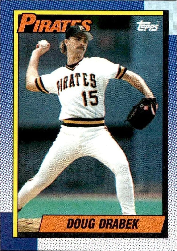 1990 Topps Doug Drabek #197 trading card