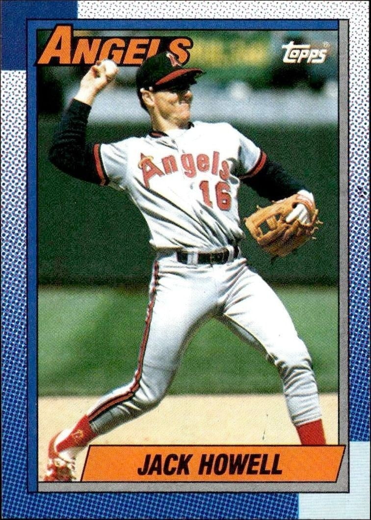 Jack Howell 1990 Topps #547 Baseball Trading Card - Front 1990 Topps Jack Howell #547 baseball trading card front