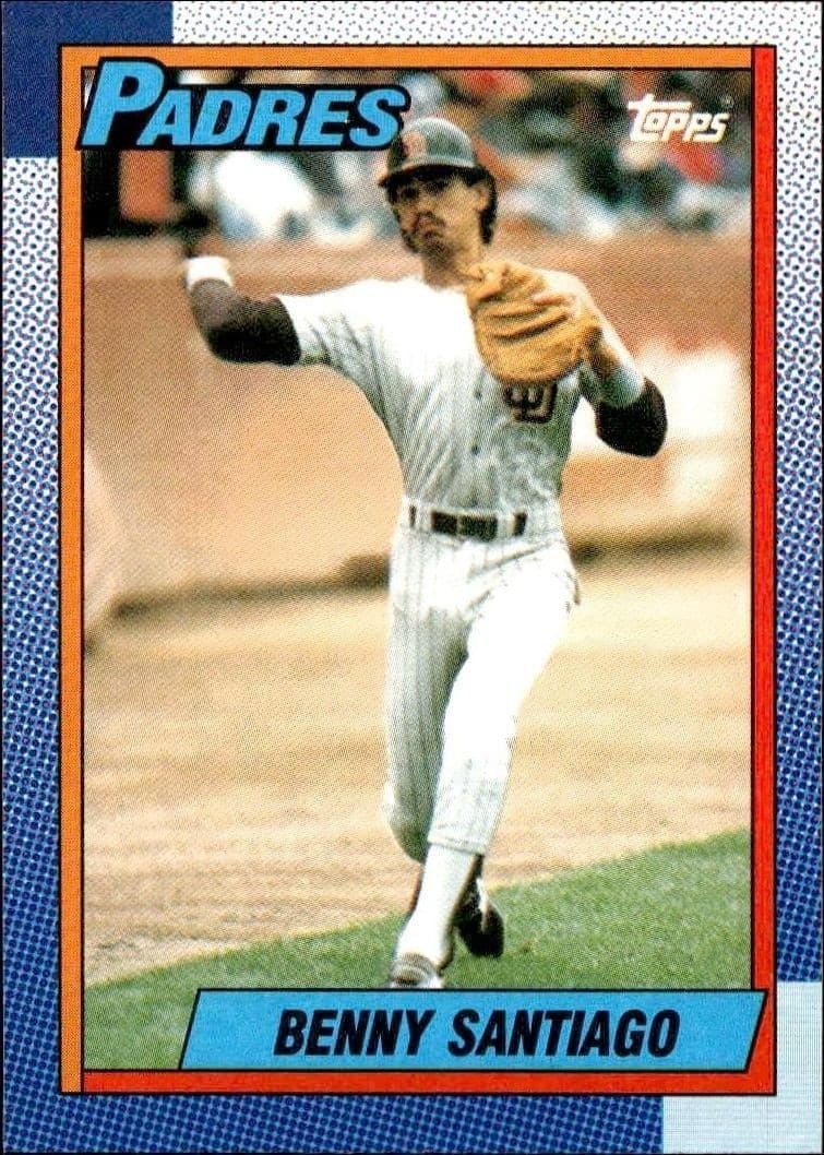 1990 Topps Benny Santiago #35 trading card