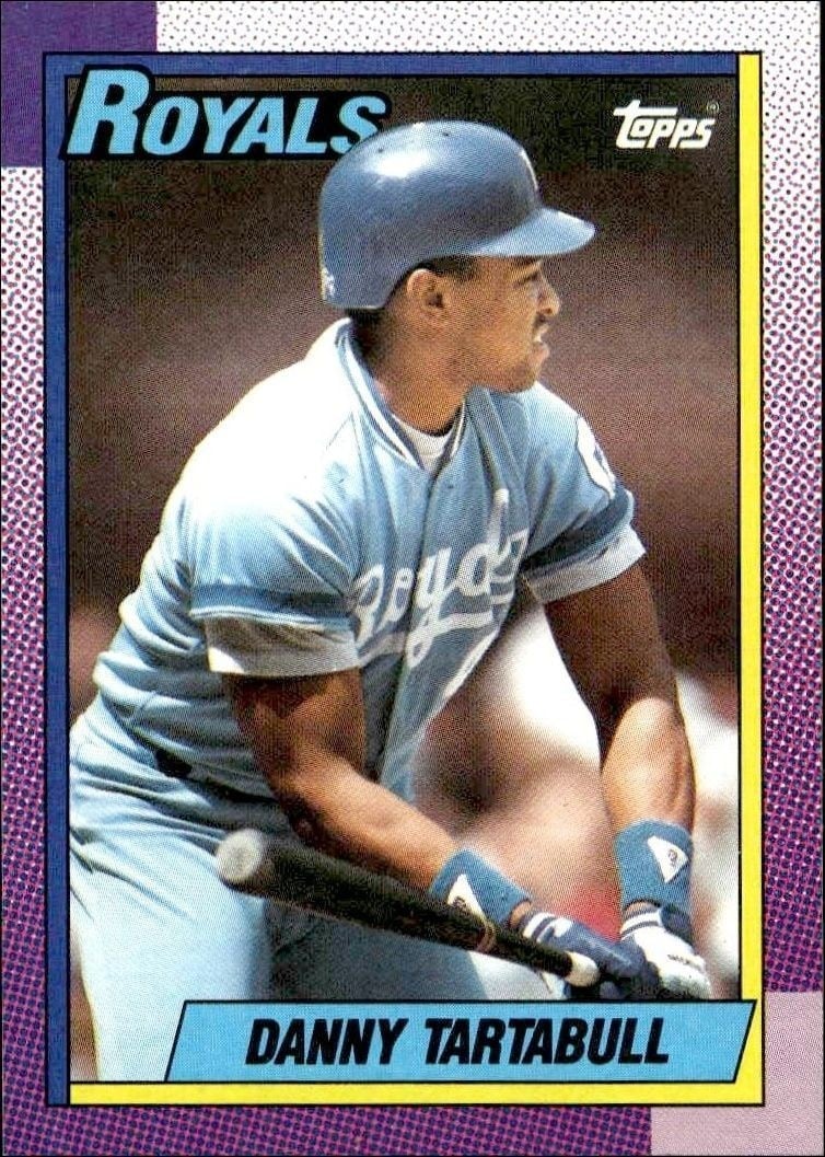 Danny Tartabull 1990 Topps #540 Baseball Trading Card - Front 1990 Topps Danny Tartabull #540 baseball trading card front