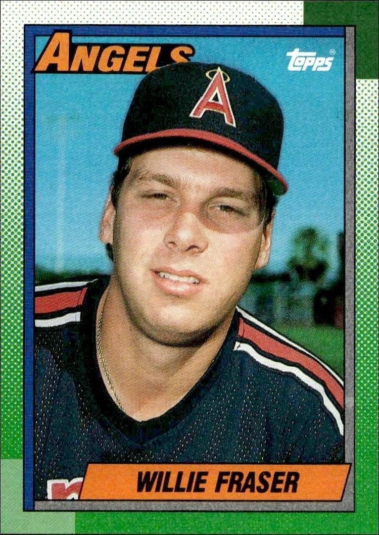 Willie Fraser 1990 Topps #477 Baseball Trading Card - Front 1990 Topps Willie Fraser #477 baseball trading card front