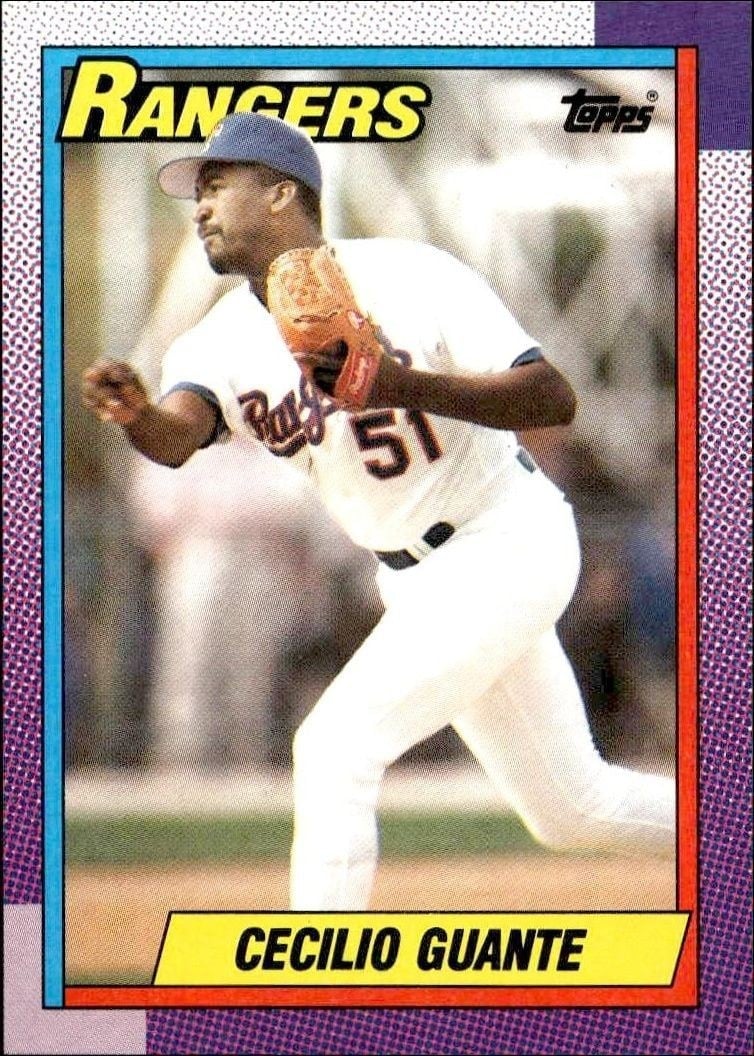 Cecilio Guante 1990 Topps #532 Baseball Trading Card - Front 1990 Topps Cecilio Guante #532 baseball trading card front