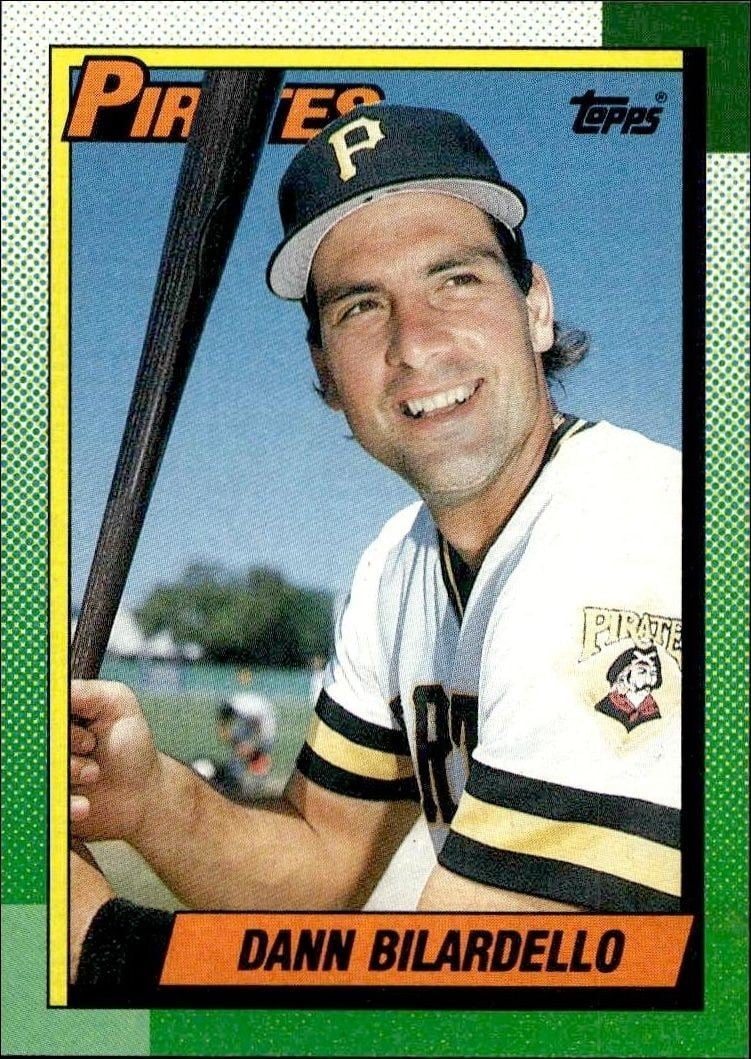 Dann Bilardello 1990 Topps #682 Baseball Trading Card - Front 1990 Topps Dann Bilardello #682 baseball trading card front