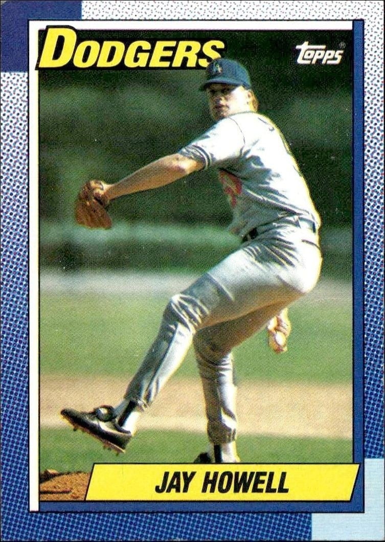 Jay Howell 1990 Topps #40 Baseball Trading Card - Front 1990 Topps Jay Howell #40 baseball trading card front
