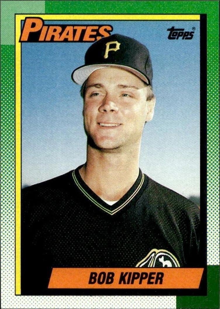 Bob Kipper 1990 Topps #441 Baseball Trading Card - Front 1990 Topps Bob Kipper #441 baseball trading card front