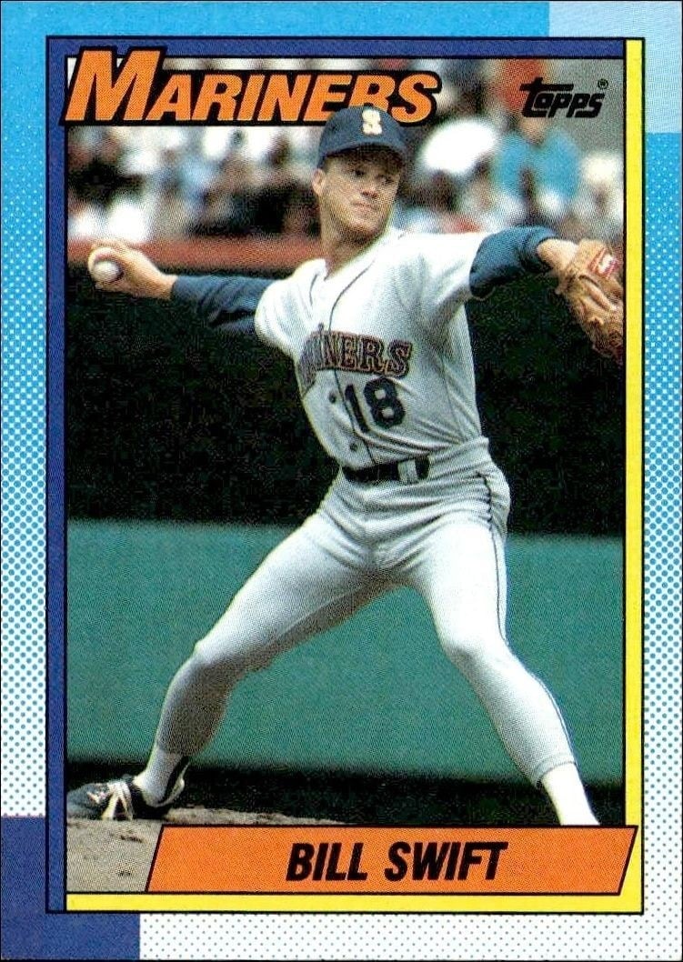 Bill Swift 1990 Topps #574 Baseball Trading Card - Front 1990 Topps Bill Swift #574 baseball trading card front