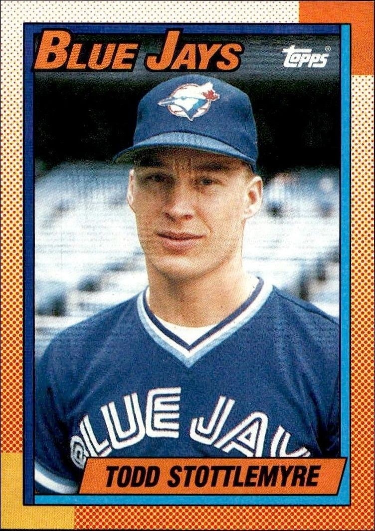 Todd Stottlemyre 1990 Topps #591 Baseball Trading Card - Front 1990 Topps Todd Stottlemyre #591 baseball trading card front