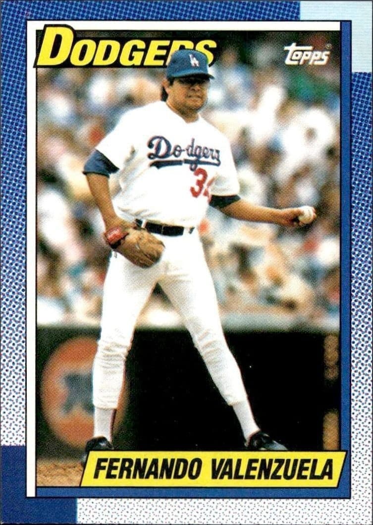 1990 Topps Fernando Valenzuela #340 trading card