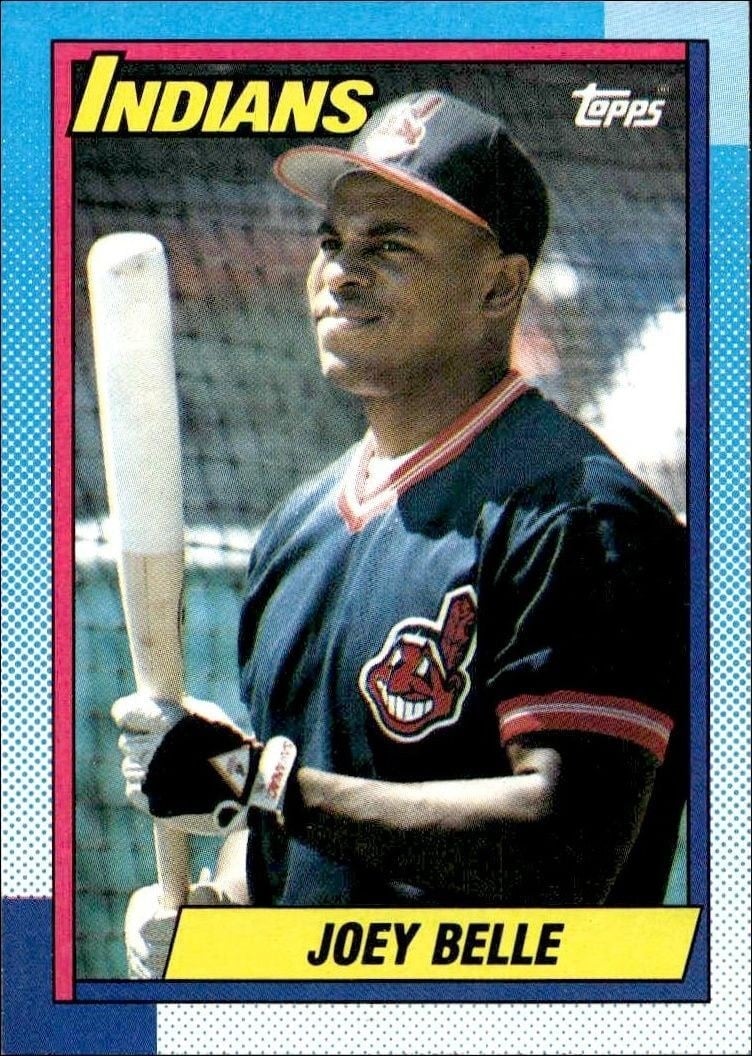 Joey Belle 1990 Topps #283 Baseball Trading Card - Front 1990 Topps Joey Belle #283 baseball trading card front