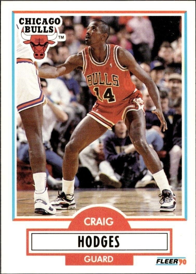 Craig Hodges 1990-91 Fleer #25 Basketball Trading Card - Front 1990-91 Fleer Craig Hodges #25 basketball trading card front