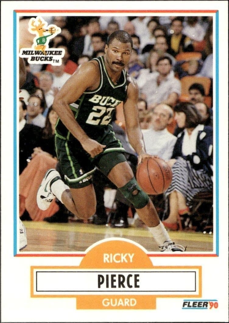 1990-91 Fleer Ricky Pierce #106 trading card
