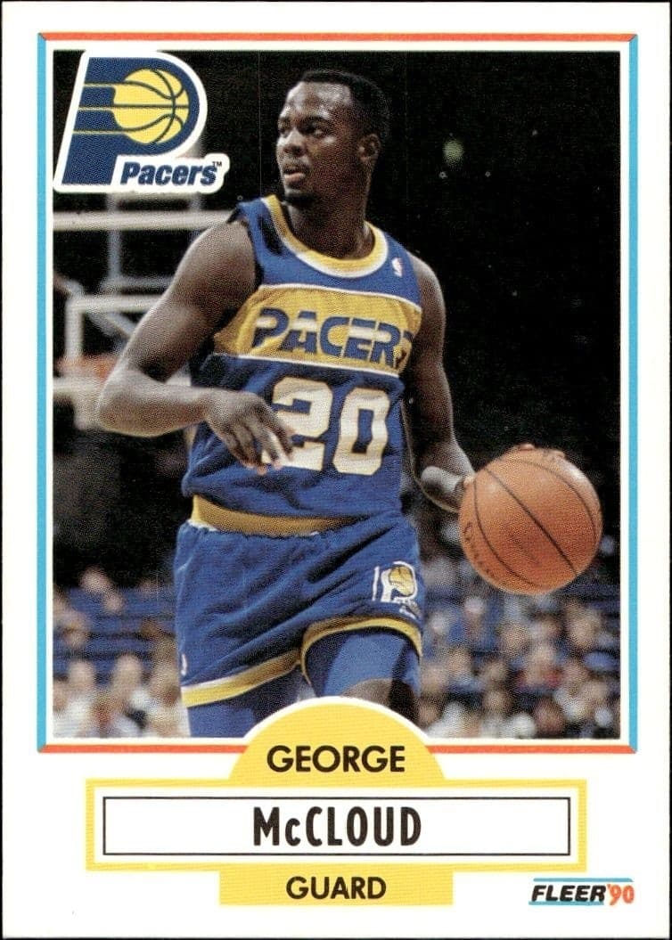 1990-91 Fleer George McCloud #77 trading card