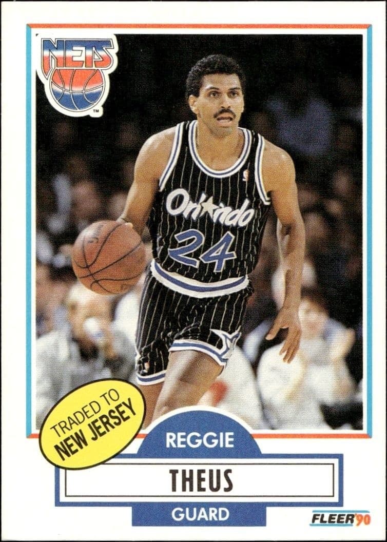 1990-91 Fleer Reggie Theus #136 trading card