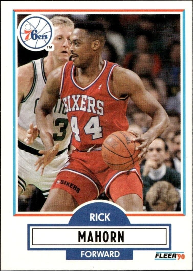 1990-91 Fleer Rick Mahorn #144 trading card
