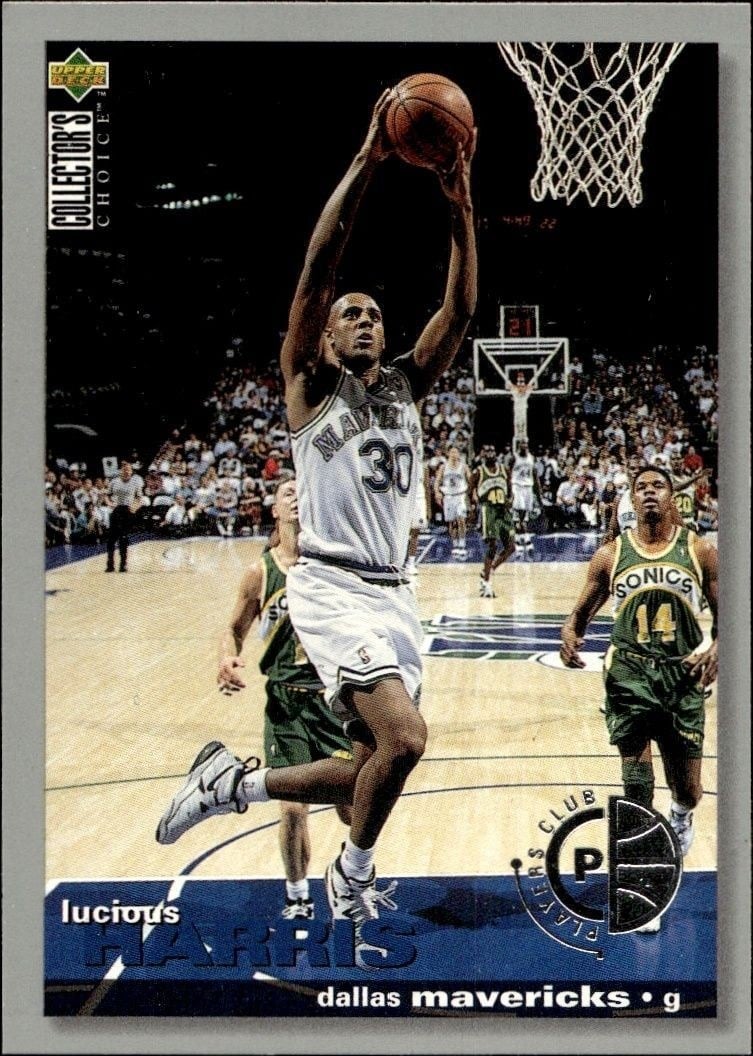 Lucious Harris 1995-96 Upper Deck Collector's Choice #112 Basketball Trading Card - Front 1995-96 Upper Deck Collector's Choice Lucious Harris #112 basketball trading card front