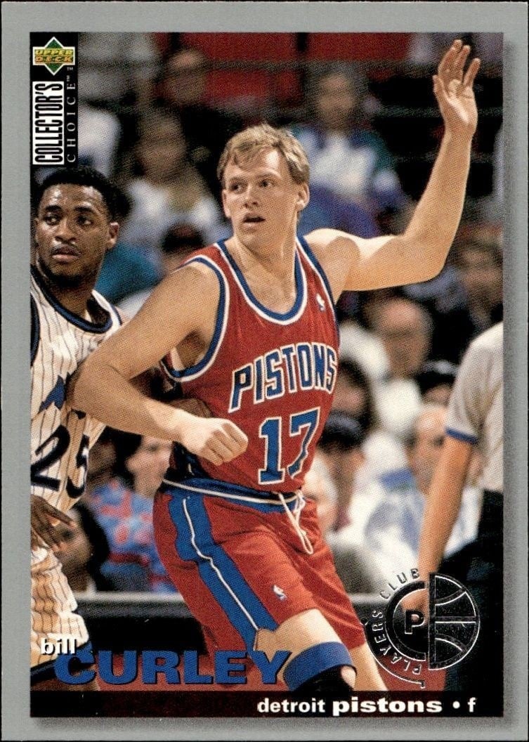 Bill Curley 1995-96 Upper Deck Collector's Choice #60 Basketball Trading Card - Front 1995-96 Upper Deck Collector's Choice Bill Curley #60 basketball trading card front