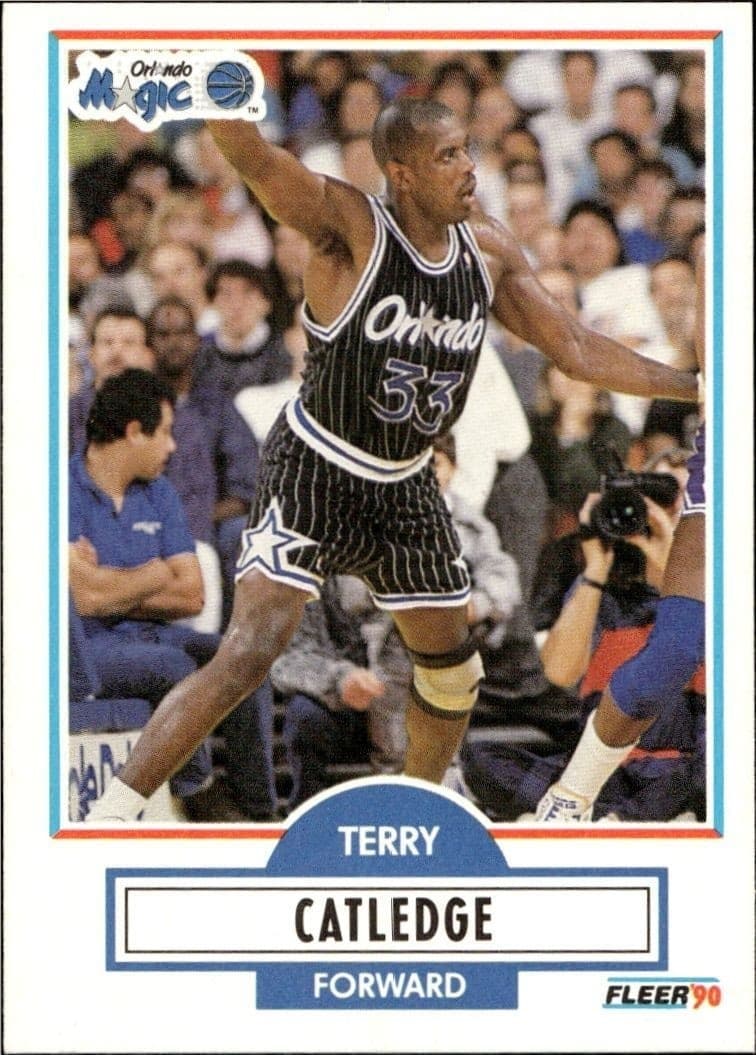 1990-91 Fleer Terry Catledge #133 trading card
