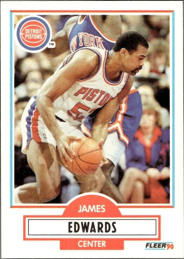1990-91 Fleer James Edwards #56 trading card