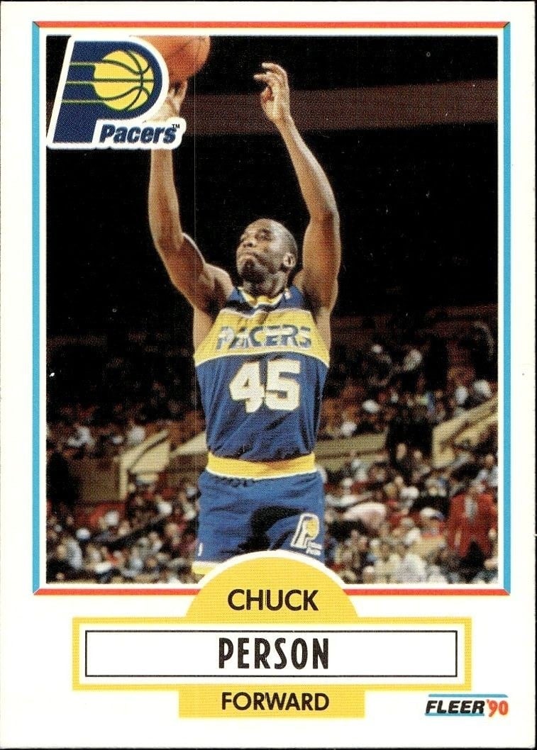 Chuck Person 1990-91 Fleer #79 Basketball Trading Card - Front 1990-91 Fleer Chuck Person #79 basketball trading card front