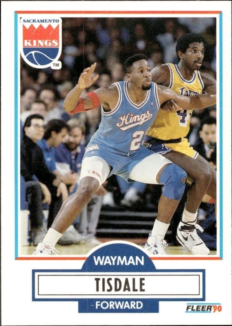 1990-91 Fleer Wayman Tisdale #167 trading card