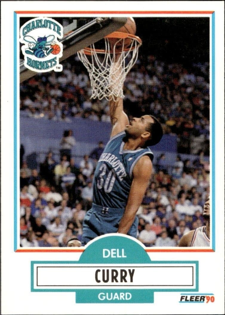 1990-91 Fleer Dell Curry #18 trading card