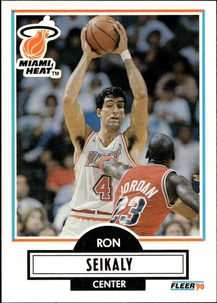 Rony Seikaly 1990-91 Fleer #102 Basketball Trading Card - Front 1990-91 Fleer Rony Seikaly #102 basketball trading card front