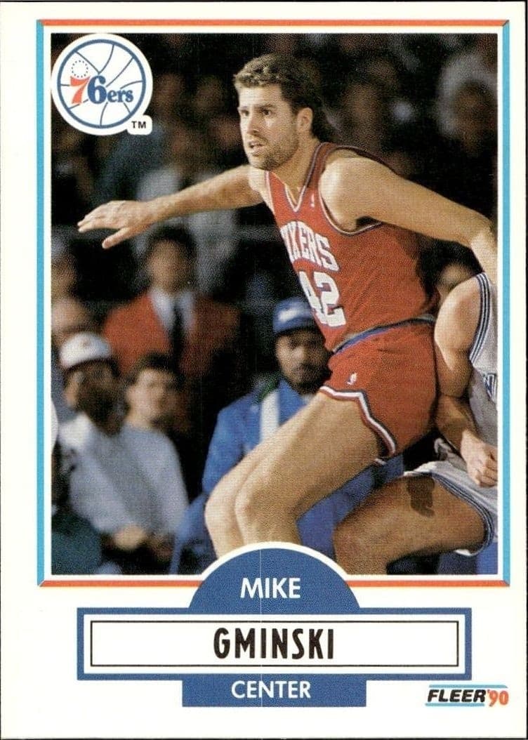 1990-91 Fleer Mike Gminski #142 trading card