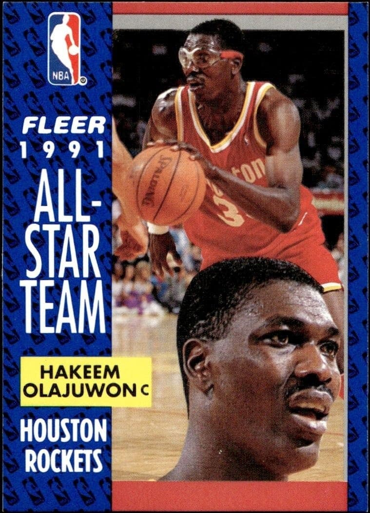 1991-92 Fleer Hakeem Olajuwon #214 trading card