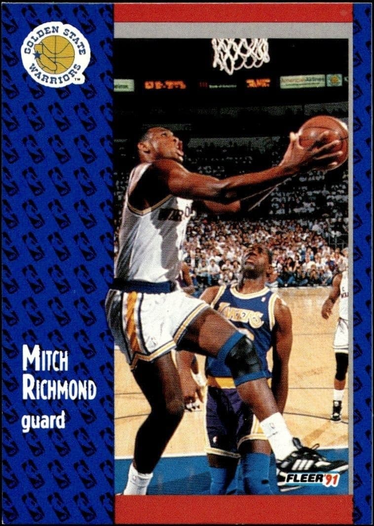 1991-92 Fleer Mitch Richmond #71 trading card