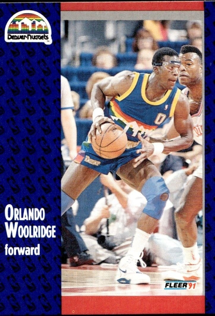 Orlando Woolridge 1991-92 Fleer #56 Basketball Trading Card - Front 1991-92 Fleer Orlando Woolridge #56 basketball trading card front