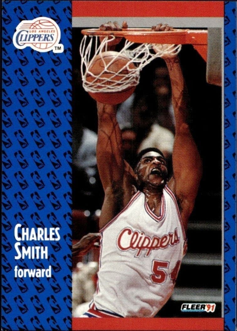 1991-92 Fleer Charles Smith #96 trading card