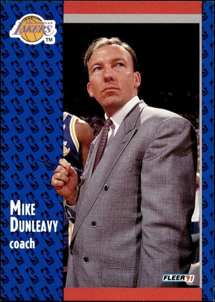 Mike Dunleavy 1991-92 Fleer #98 Basketball Trading Card - Front 1991-92 Fleer Mike Dunleavy #98 basketball trading card front