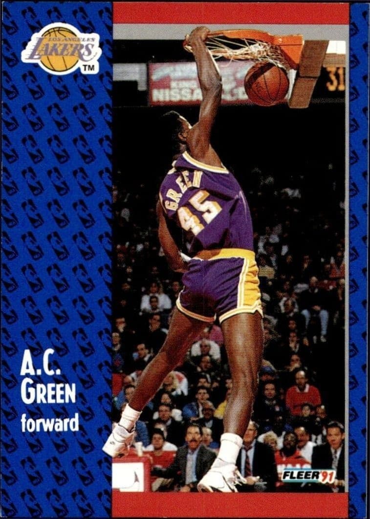 1991-92 Fleer A.C. Green #99 trading card